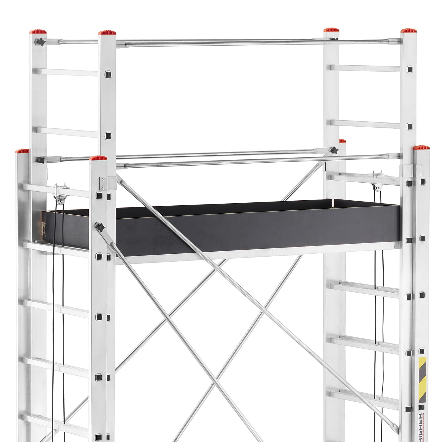 Rolsteiger - uitschuifbare steiger - aluminium - 536 cm