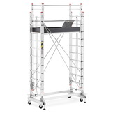 Rolsteiger - uitschuifbare steiger - aluminium - 736 cm