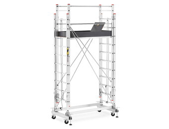 Rolsteiger - uitschuifbare steiger - aluminium - 736 cm