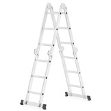 Vouwladder - werkhoogte 4,50 m - aluminium - multifunctioneel