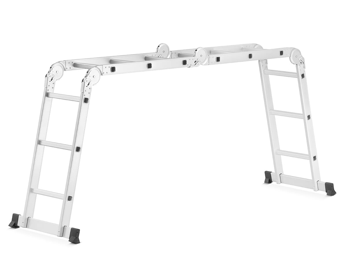 Vouwladder - werkhoogte 4,50 m - aluminium - multifunctioneel