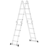 Vouwladder - werkhoogte 5,60 m - aluminium - met platform
