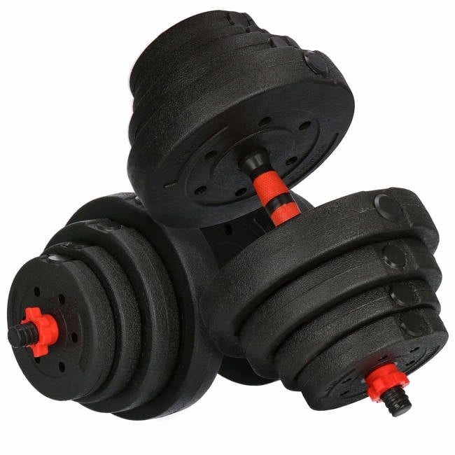 Halterset - verstelbare dumbbells - 2-in-1 - 40 kg