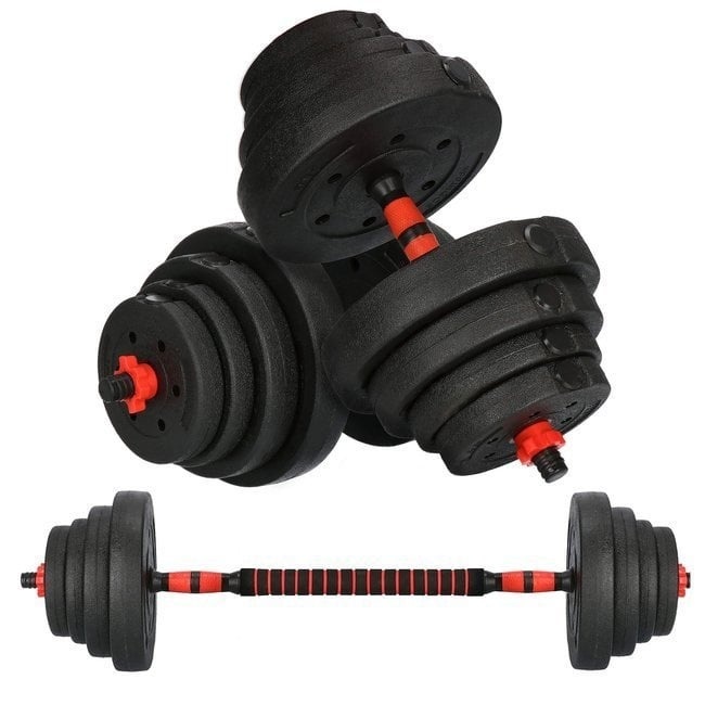 Halterset - verstelbare dumbbells - 2-in-1 - 40 kg