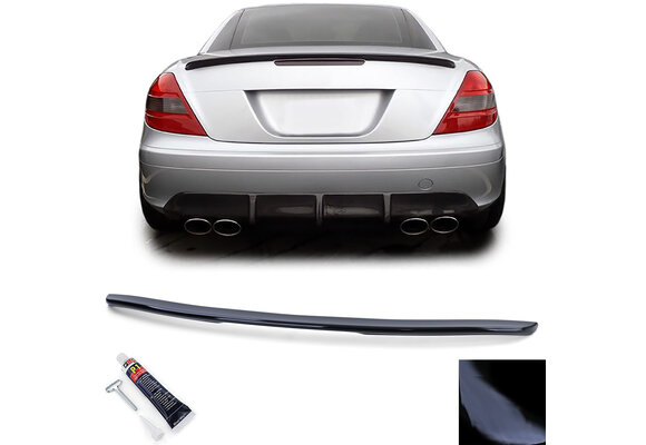 Spoiler - achterspoiler lip - Mercedes SLK type-R171 2004-2011 - glanzend zwart