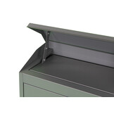 Pakketbrievenbus - wand - 43x24x52 cm - staal - antraciet