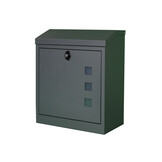 Pakketbrievenbus - wand - 43x24x52 cm - staal - antraciet