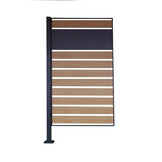 Kliko ombouw - 1 paneel - 83x150 cm - antraciet, houtlook