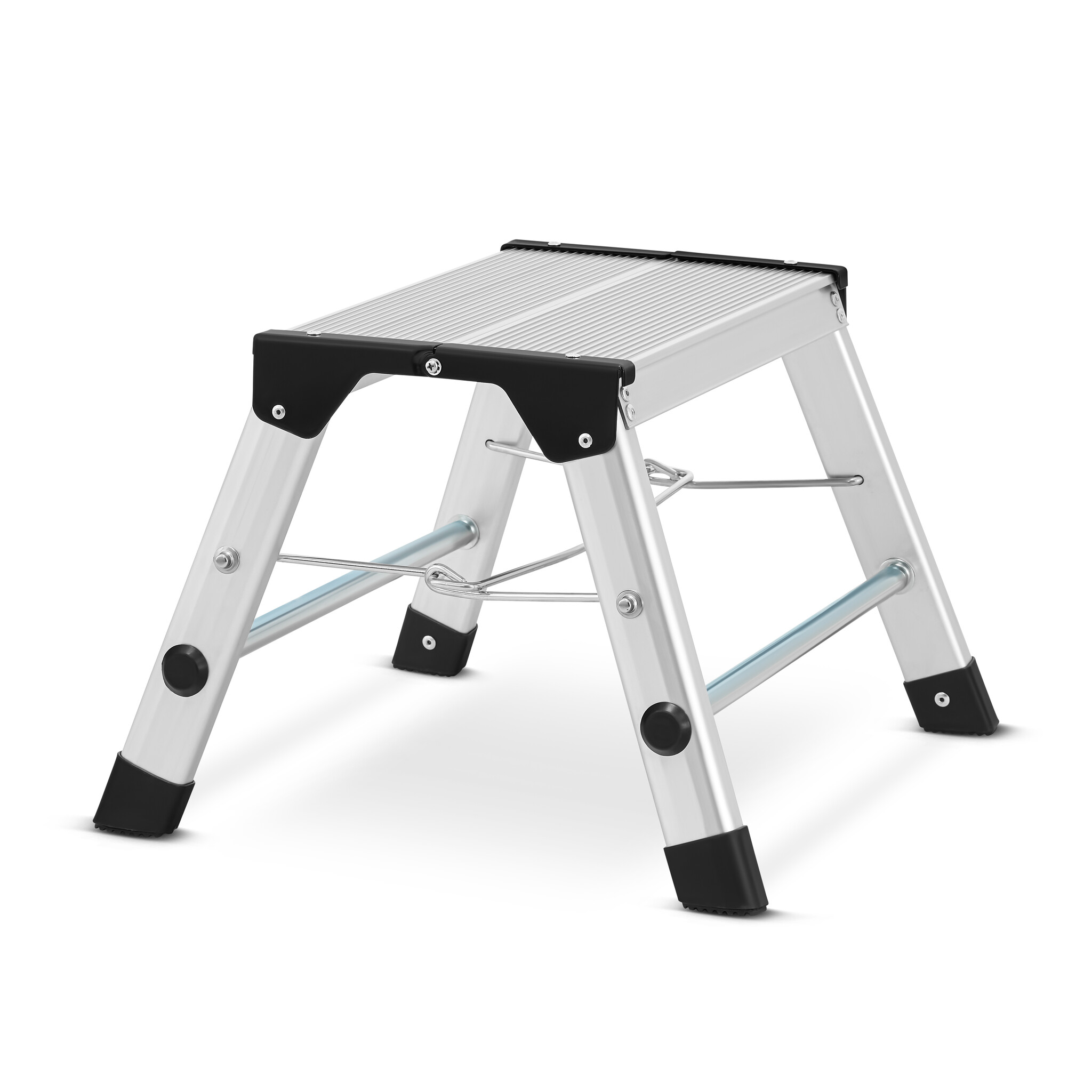 Huishoudtrap - opstapje -  opvouwbaar - aluminium - tot 150 kg