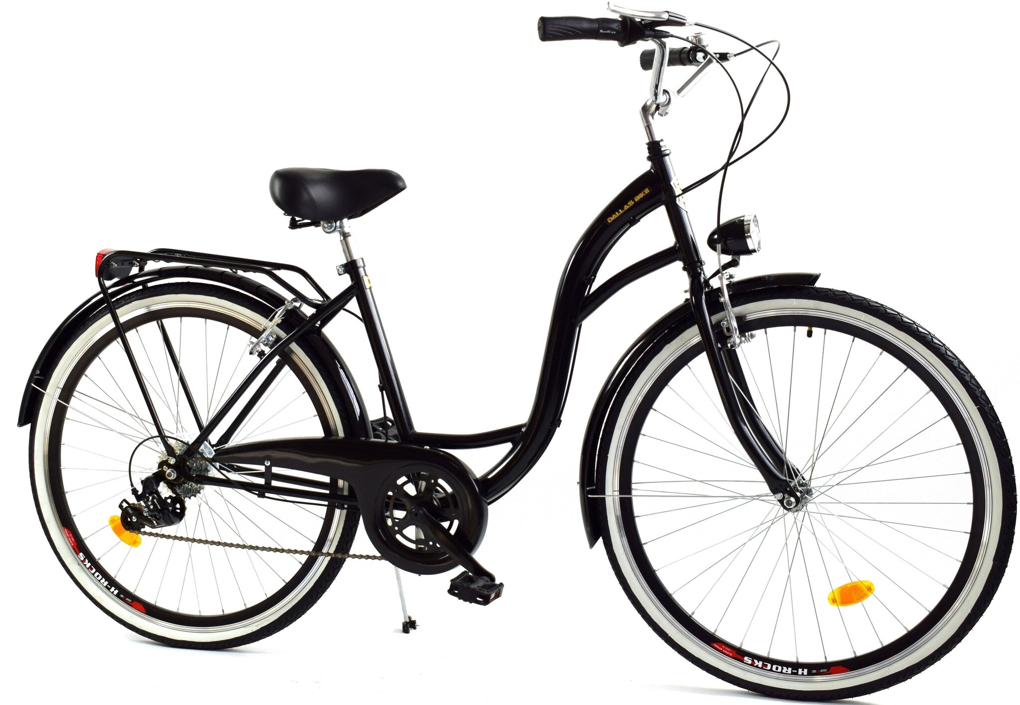 Meisjesfiets 26 inch - stadsfiets 7 versnellingen - zwart