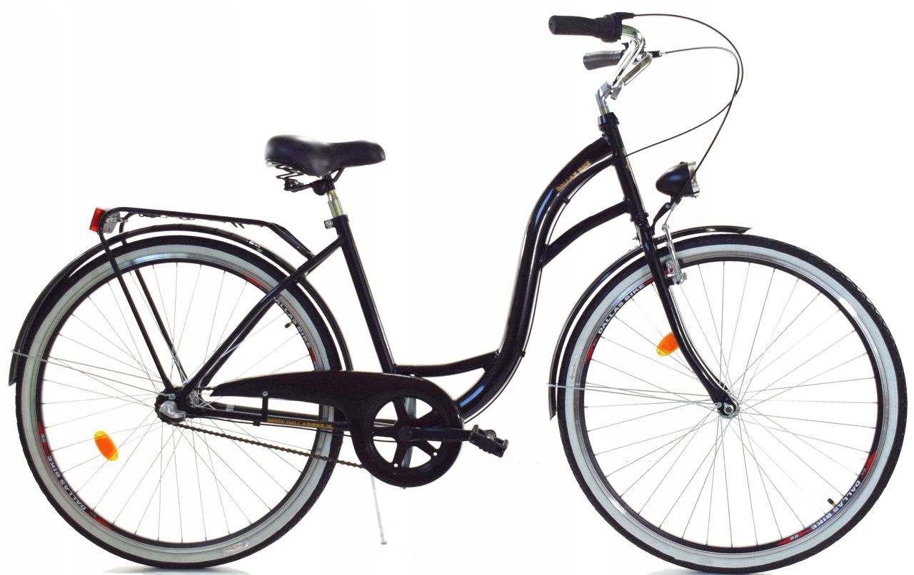 Damesfiets 28 inch - stadsfiets 3 versnellingen - zwart