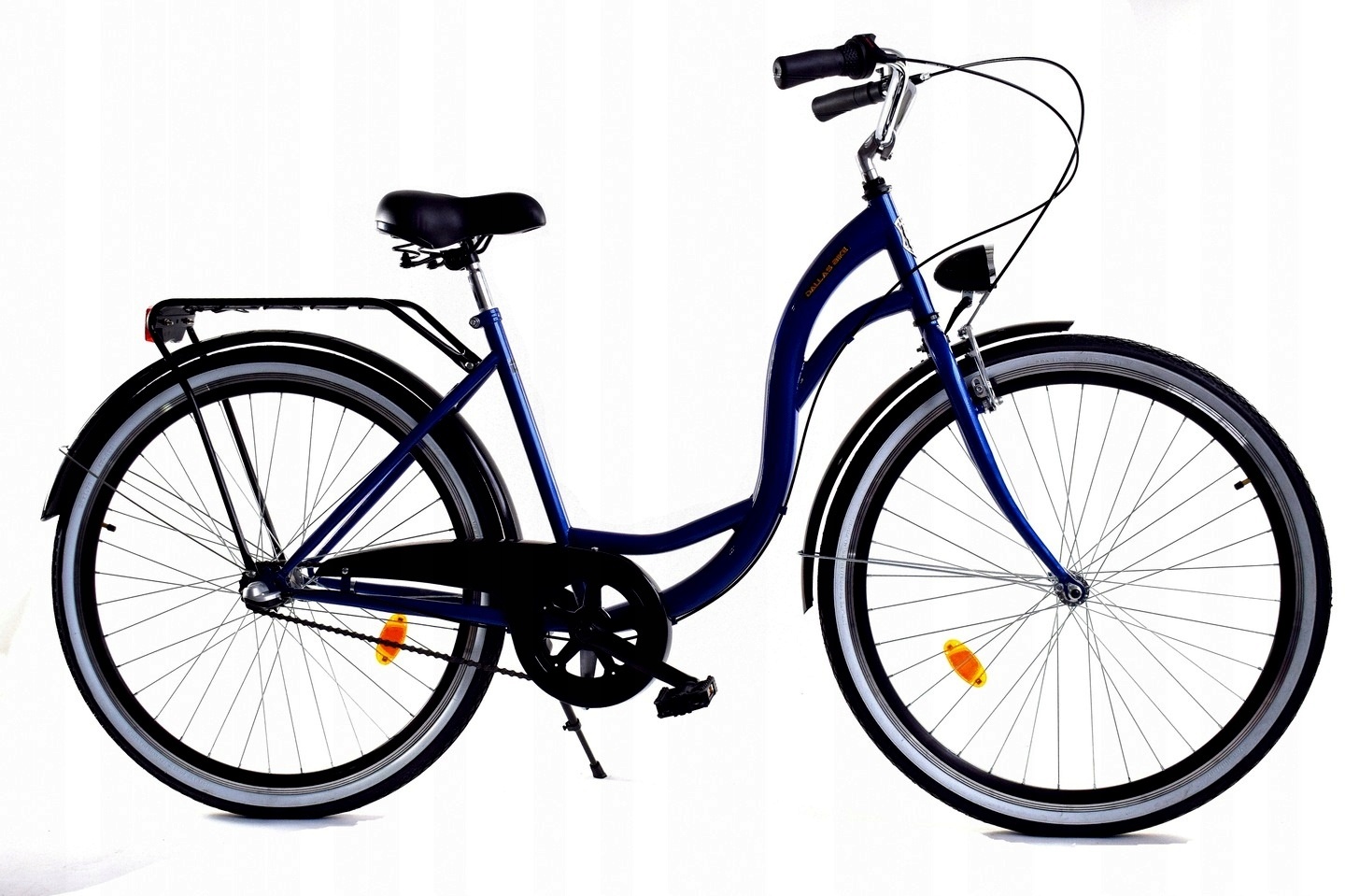 Damesfiets 28 inch - stadsfiets 3 versnellingen - blauw zwart