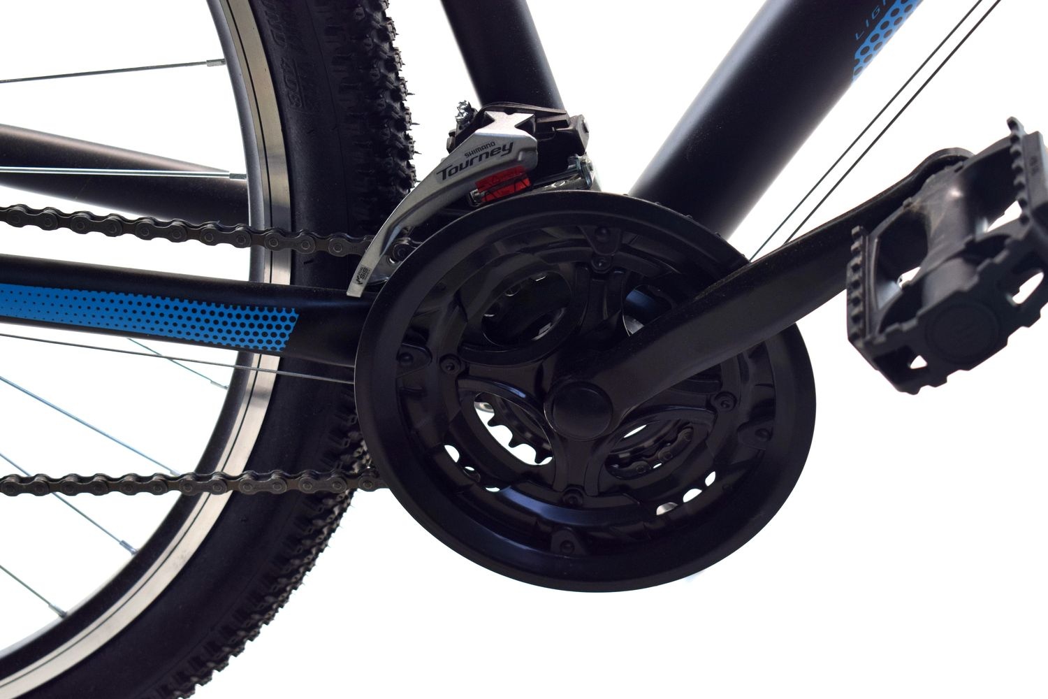 Mountainbike 29 inch - heren - 21 versnellingen - zwart blauw