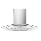 Afzuigkap - RVS met gebogen glas – 650 m³/u – 3 standen – LED
