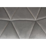 Bureaustoel - velvet - in hoogte verstelbaar - grijs