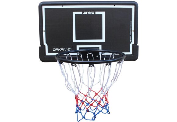 Basketbalbord 74x45 cm – muurmontage, inclusief ring en net