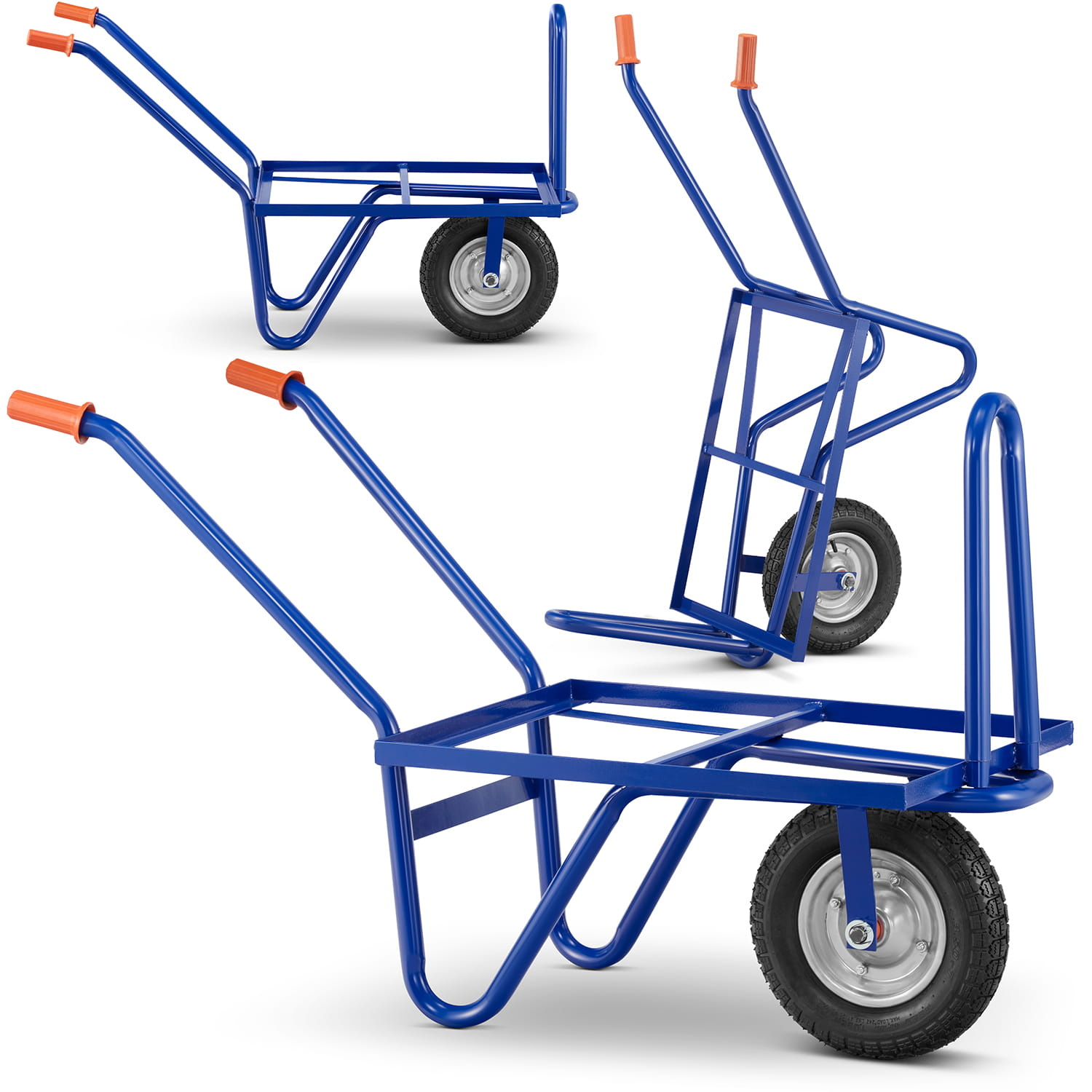 Steekwagen - transportwagen - belasting tot 210 kg - blauw