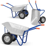 Kruiwagen 140L - gegalvaniseerd staal - draagkracht 250 kg