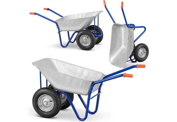 Kruiwagen 140L - gegalvaniseerd staal - draagkracht 250 kg