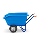 Kruiwagen 300L - kunststof kiep bak - tot 300 kg - luchtbanden