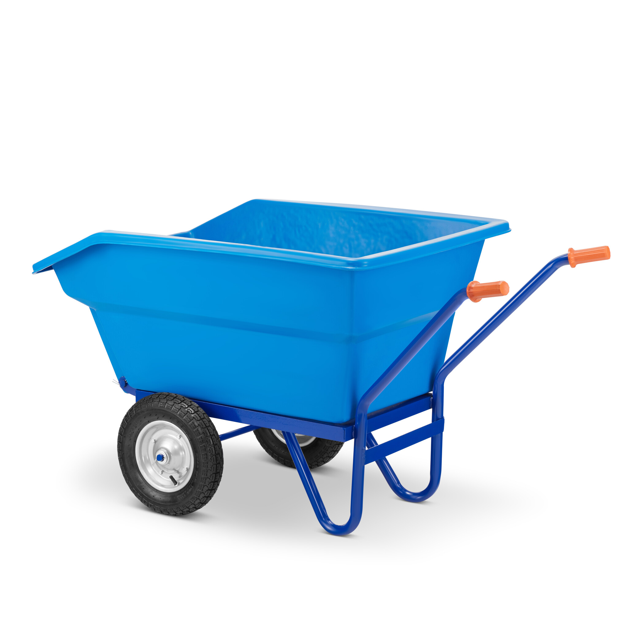 Kruiwagen 300L - kunststof kiep bak - tot 300 kg - luchtbanden