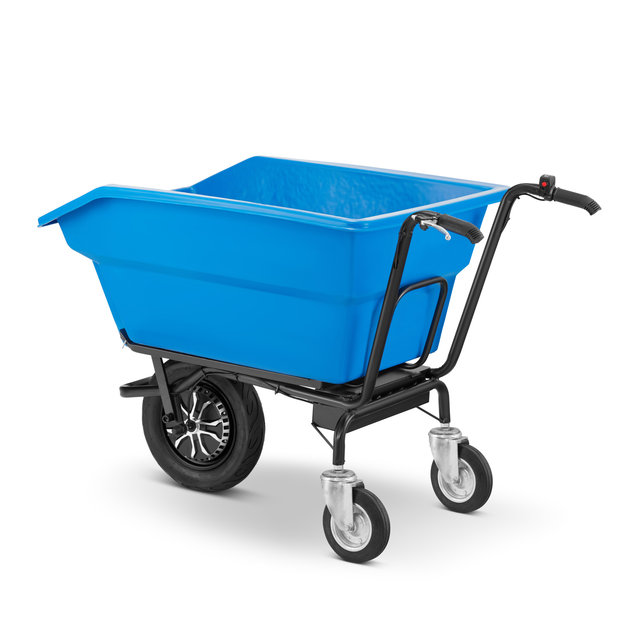 Elektrische kruiwagen - 300L - kunststof kiep bak - tot 300 kg