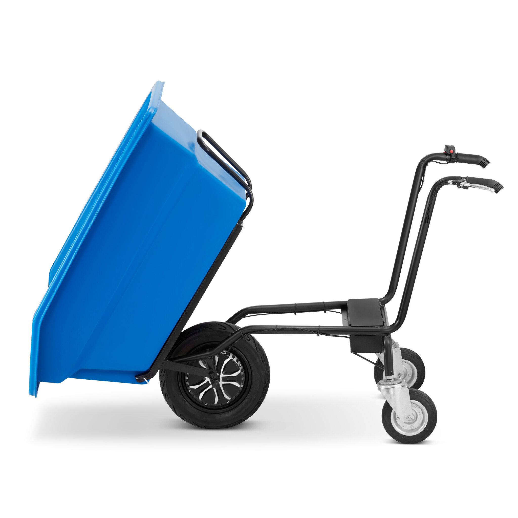 Elektrische kruiwagen - 300L - kunststof kiep bak - tot 300 kg