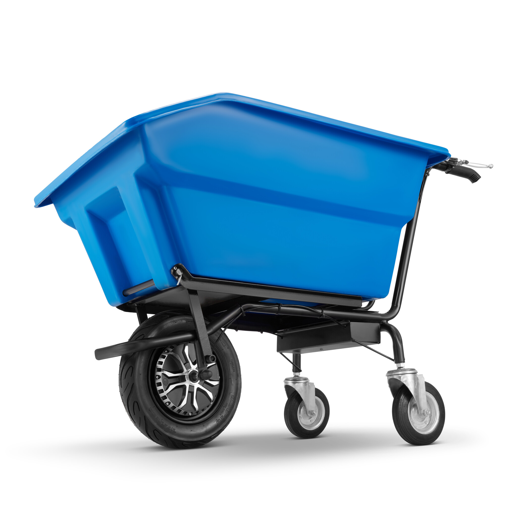 Elektrische kruiwagen - 300L - kunststof kiep bak - tot 300 kg