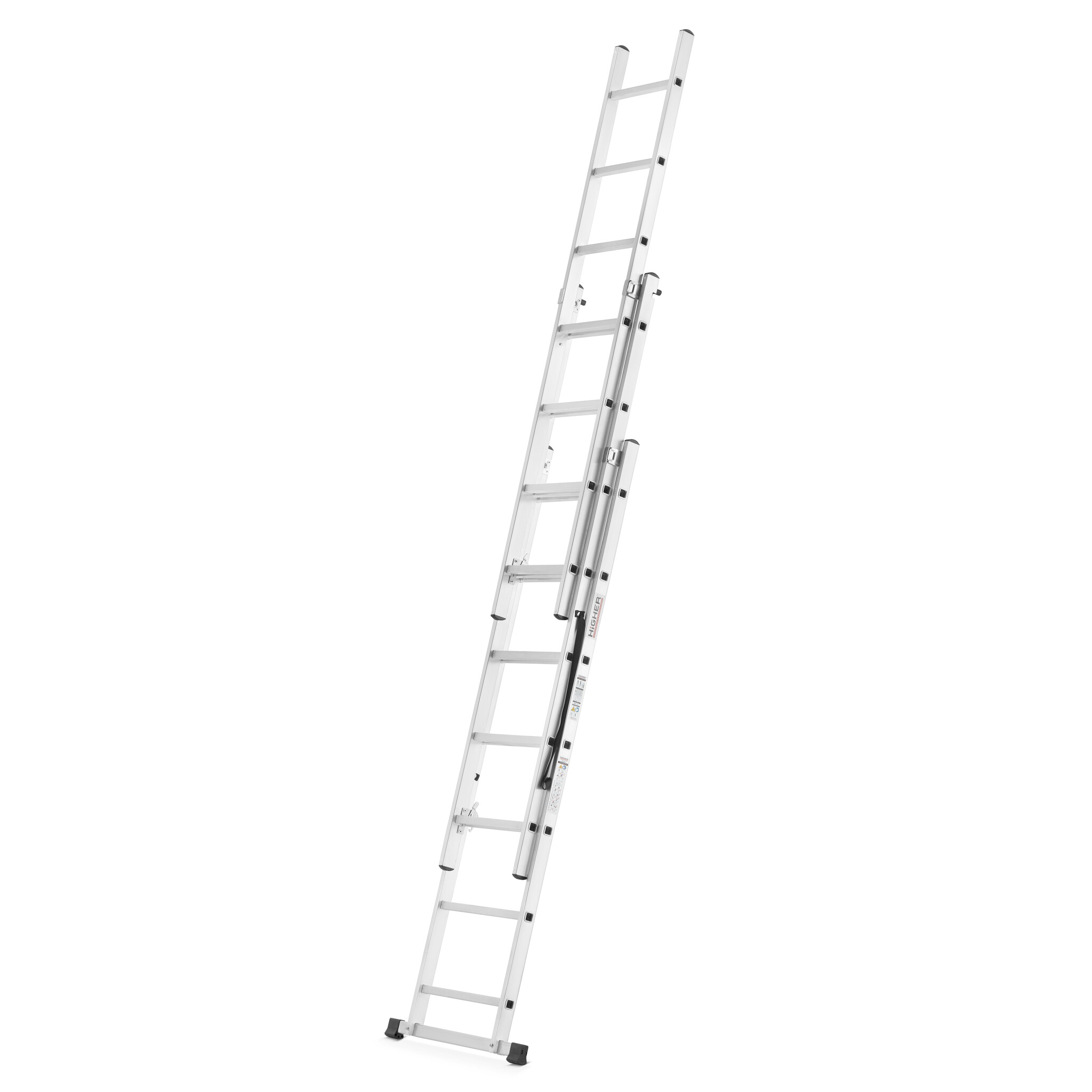 Vouwladder - 3x7 treden - werkhoogte 4,24 m - aluminium