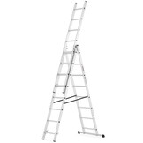 Vouwladder - 3x8 treden - werkhoogte 4,70 m - aluminium