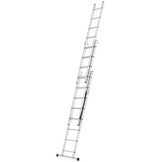 Vouwladder - 3x8 treden - werkhoogte 4,70 m - aluminium