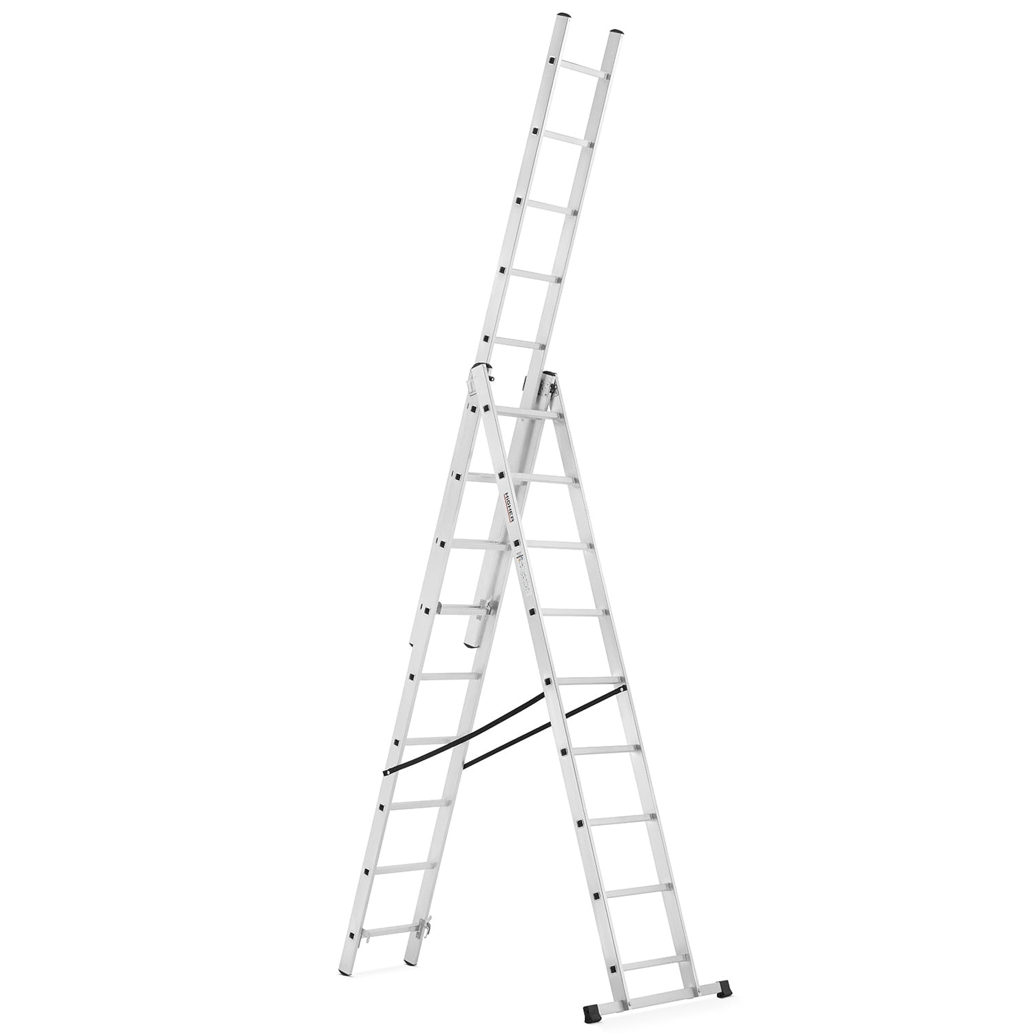 Vouwladder - 3x9 treden - werkhoogte 5,06 m - aluminium