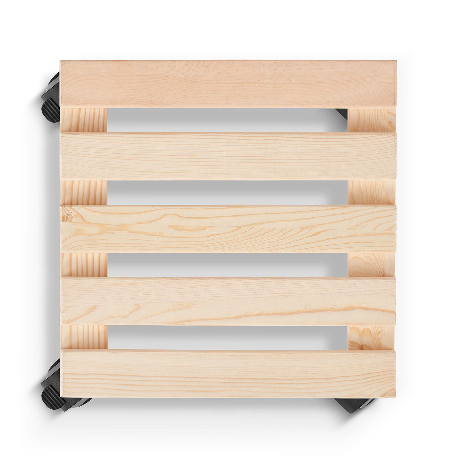 Plantentrolley - vierkant - 30x30 cm - licht dennenhout