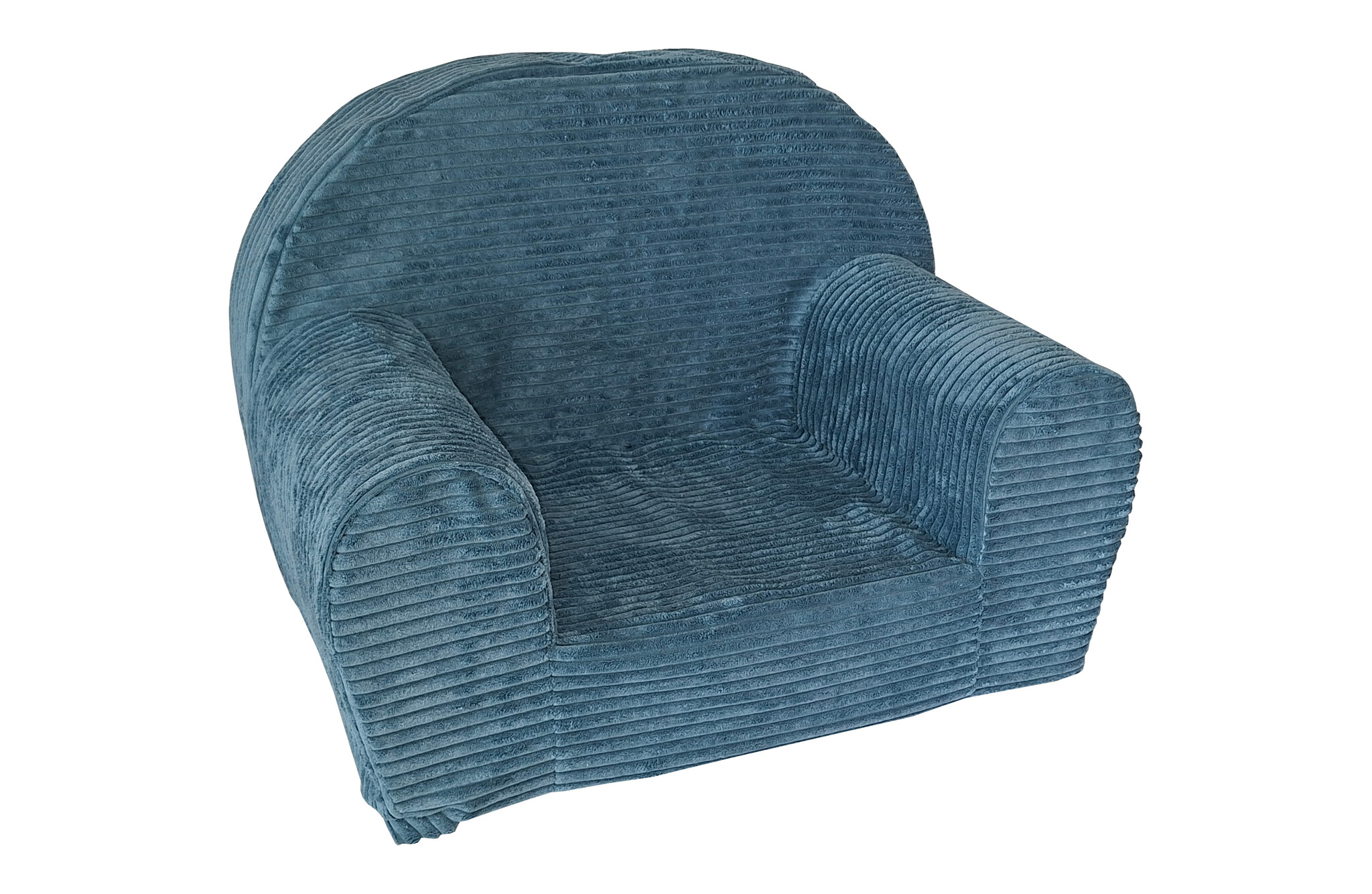Kinderfauteuil - LINCOL - 60x40x45 cm - corduroy - turkoois