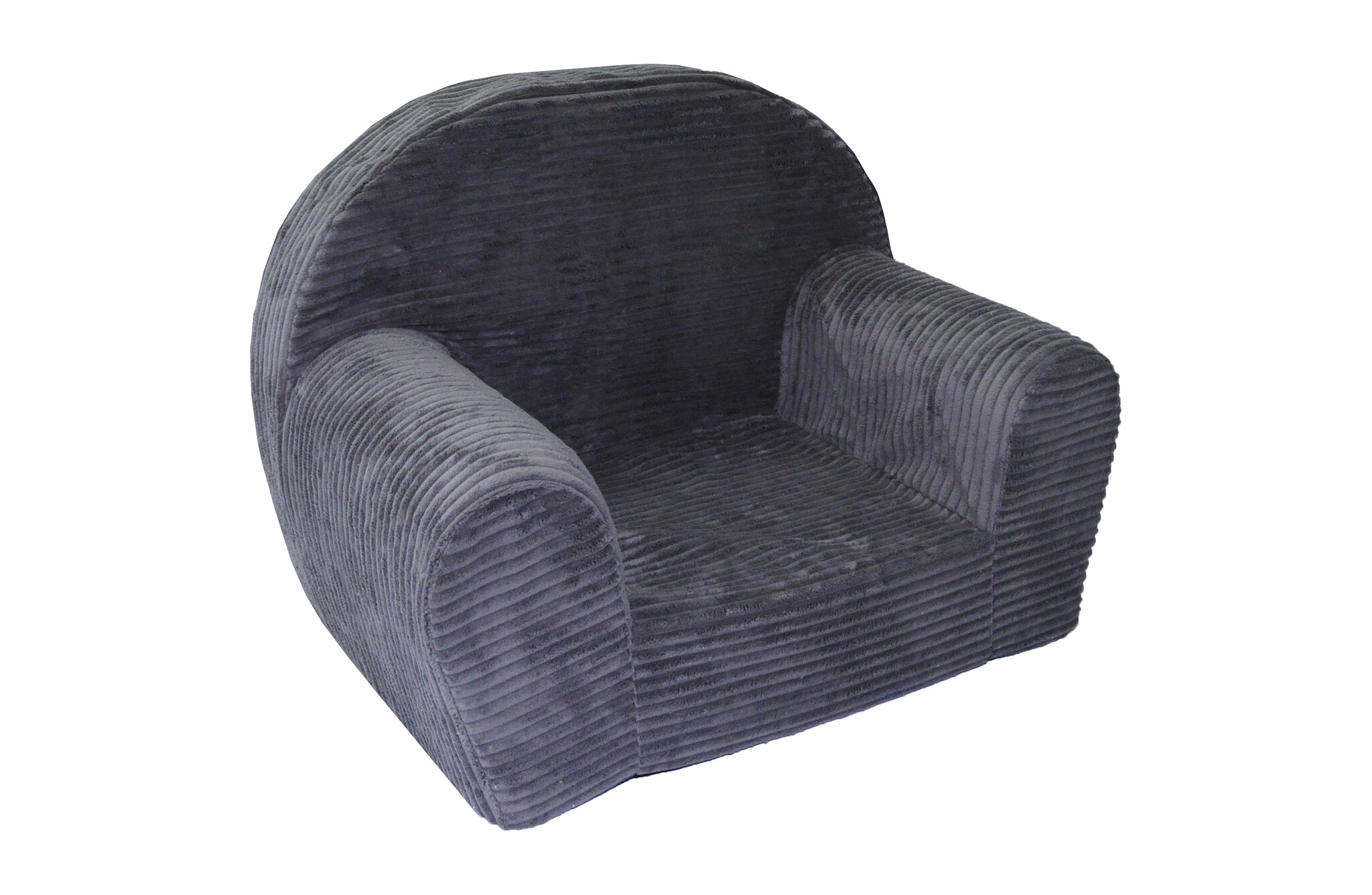 Kinderfauteuil - LINCOL - 60x40x45 cm - corduroy - antraciet
