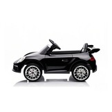 Elektrische kinderauto - Ruf - zwart - met Bluetooth en afstandsbediening