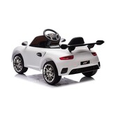Elektrische kinderauto - Ruf - wit – met Bluetooth en afstandsbediening