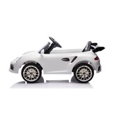 Elektrische kinderauto - Ruf - wit – met Bluetooth en afstandsbediening