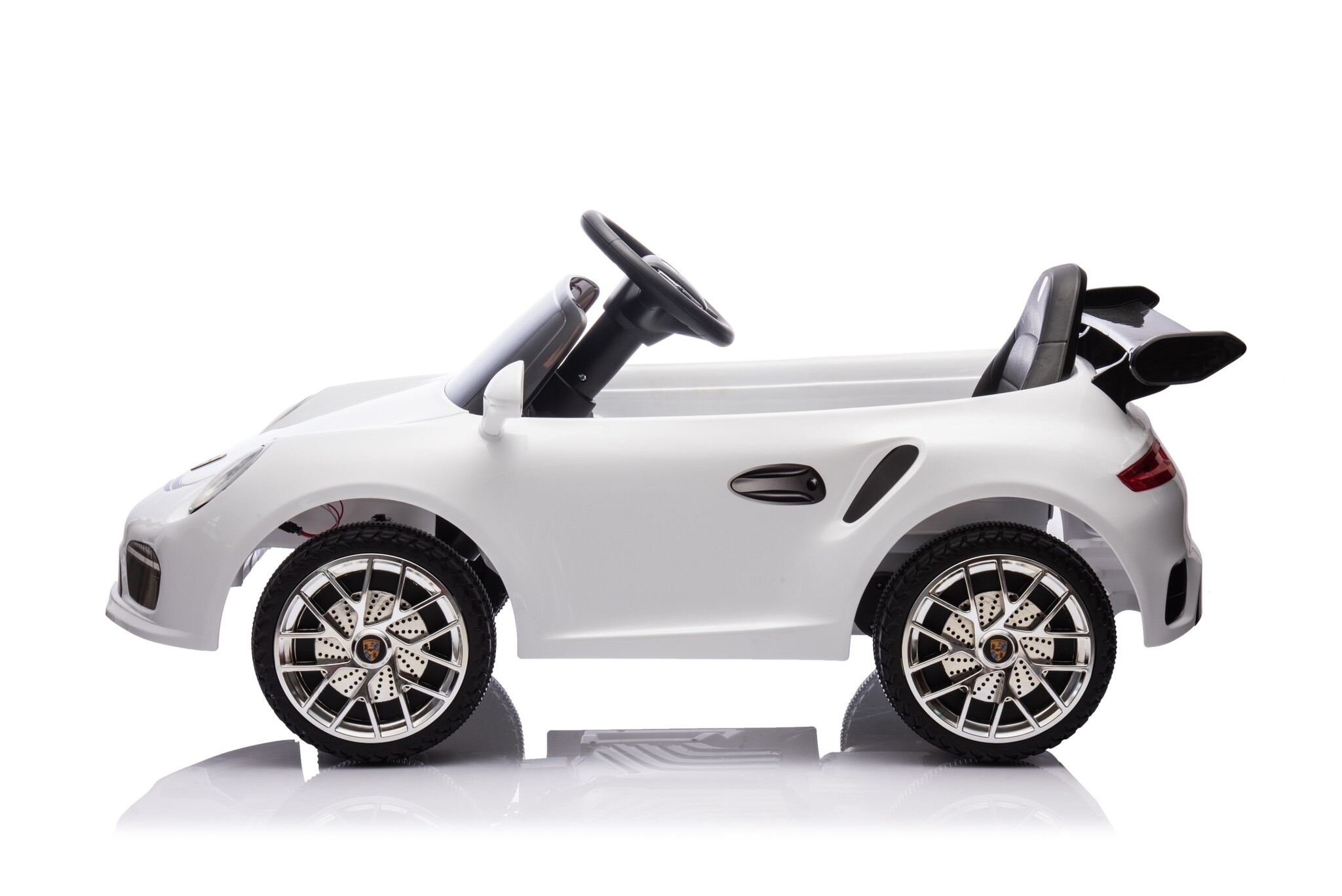 Elektrische kinderauto - Ruf - wit – met Bluetooth en afstandsbediening