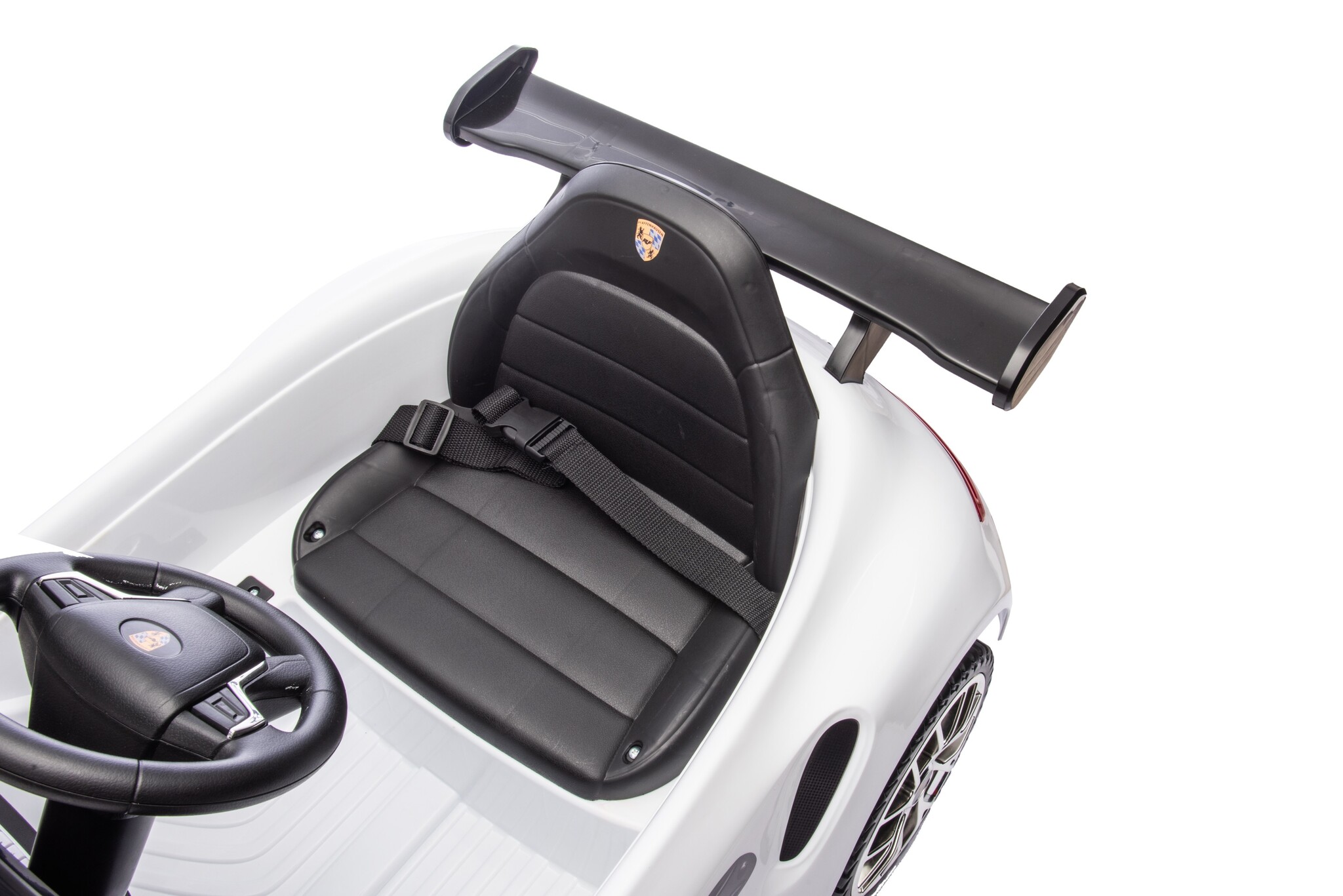 Elektrische kinderauto - Ruf - wit – met Bluetooth en afstandsbediening