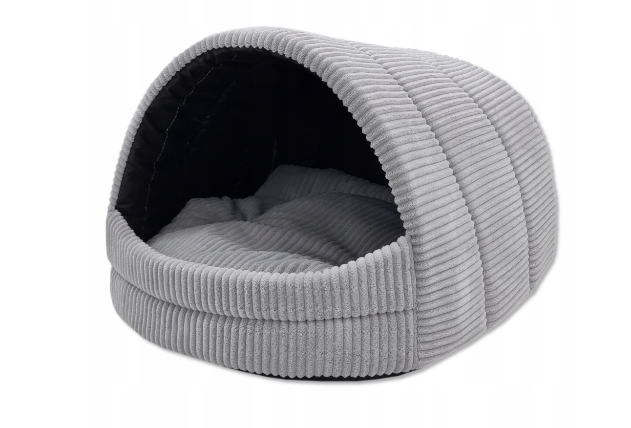 Hondenmand - hondencave - 45x49x36 cm - lichtgrijs