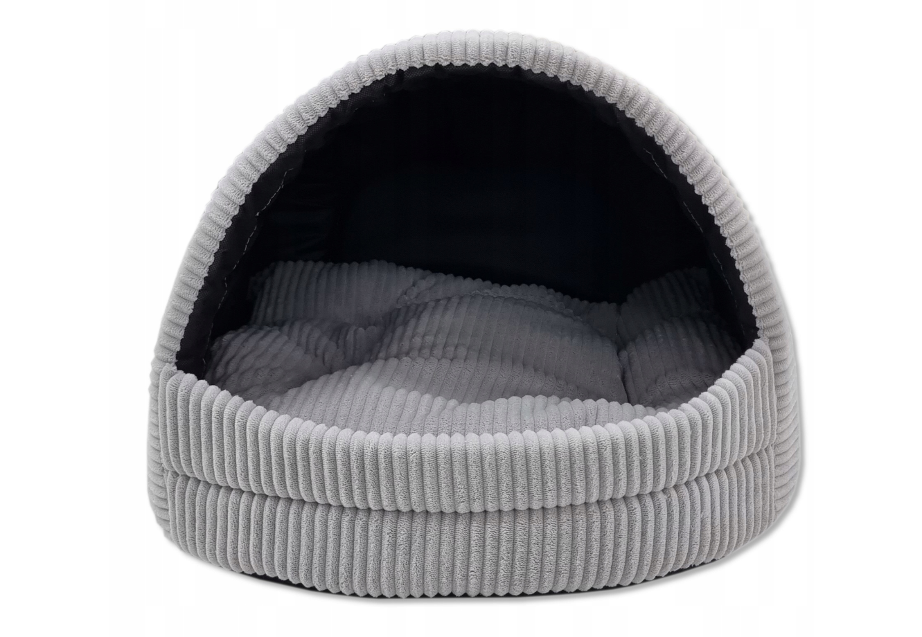 Hondenmand - hondencave - 45x49x36 cm - lichtgrijs