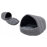 Hondenmand - hondencave - 45x49x36 cm - donkergrijs