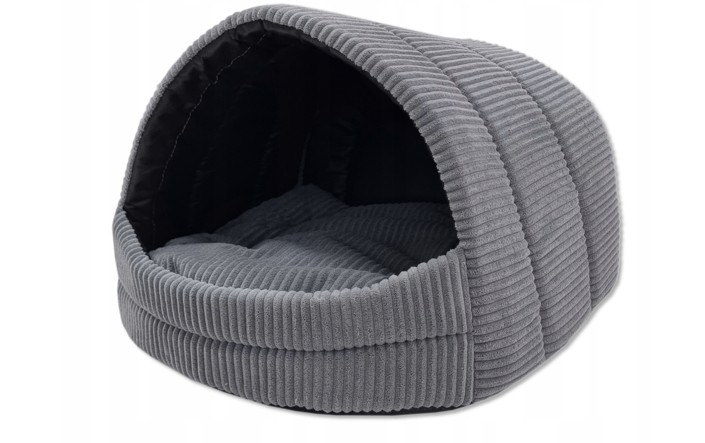 Hondenmand - hondencave - 45x49x36 cm - donkergrijs