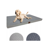 Hondenkussen - hondenmatras - 100x70x7cm - waterdicht - grijs