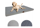 Hondenkussen - hondenmatras - 100x70x7cm - waterdicht - grijs