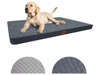 Hondenkussen - 100x70x7cm - waterdicht - donkergrijs