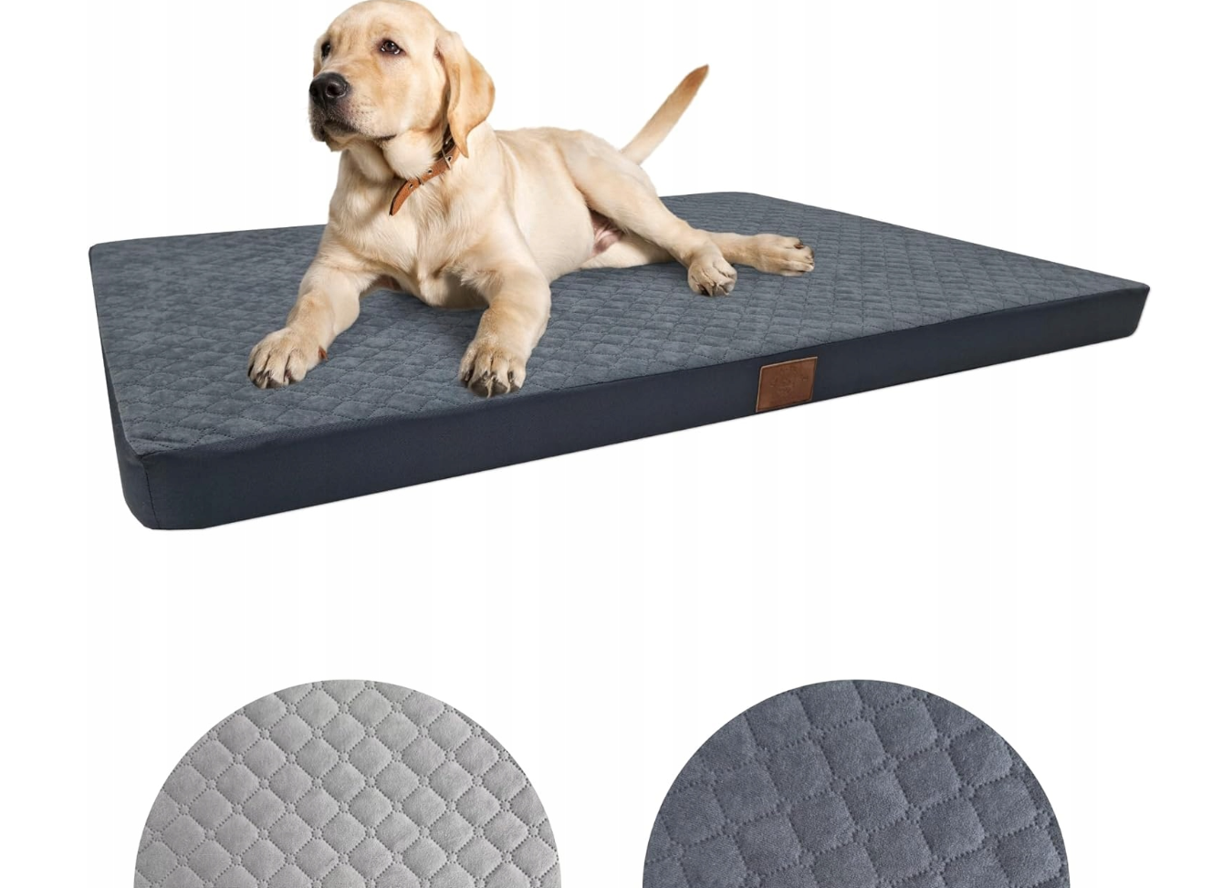 Hondenkussen - 100x70x7cm - waterdicht - donkergrijs