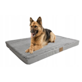 Hondenkussen groot - 100x70x7 cm - hondenbed - grijs corduroy