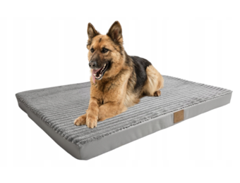 Hondenkussen groot - 100x70x7 cm - hondenbed - grijs corduroy